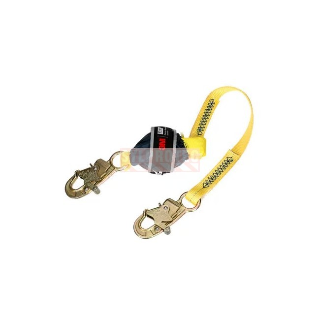DBI-SALA 3M web shock-absorbing lanyard, small snap hook, overview
