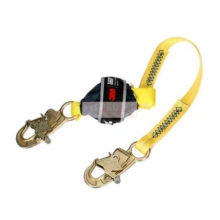 DBI-SALA 3M web shock-absorbing lanyard, small snap hook, overview
