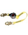 DBI-SALA 3M web shock-absorbing lanyard, close-up of black absorber pack