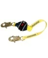DBI-SALA 3M web shock-absorbing lanyard, close-up of black absorber pack