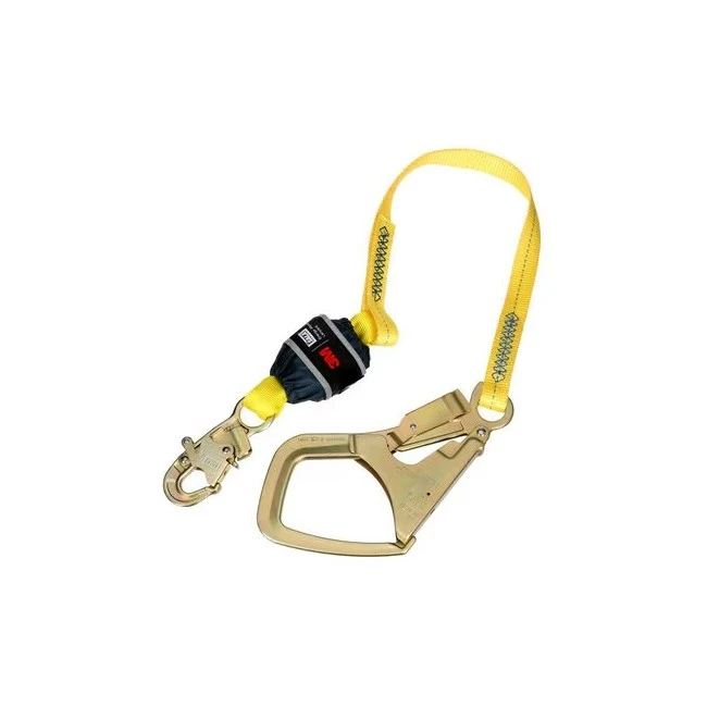Shock Absorbing Web Lanyard DBI-SALA 3M 4 ft Single Leg Rebar Hook 1246571C