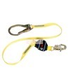 DBI-SALA 3M web shock-absorbing lanyard, angled view with snap hook