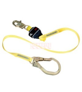 DBI-SALA 3M web shock-absorbing lanyard, overview of both hooks