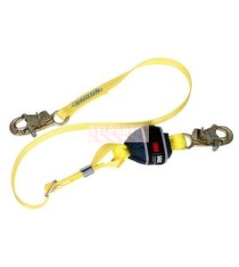 Adjustable Shock Absorbing Web Lanyard DBI-SALA 3M 6 ft Single Leg Snap Hook 1246582C