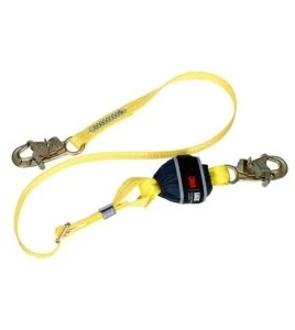 Adjustable Shock Absorbing Web Lanyard DBI-SALA 3M 6 ft Single Leg Snap Hook 1246582C