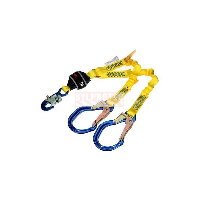Longe double en Y amortisseur de choc en sangle extensible DBI-SALA 3M 4 pi 1246587C