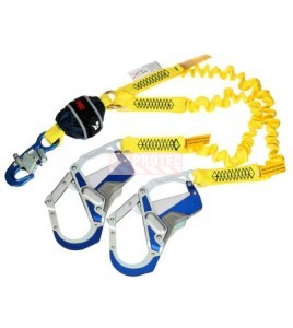 Double-leg Y shock-absorbing stretch web lanyard DBI-SALA 3M 6 ft 1246591C