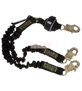 Longe double amortisseur de choc résistante aux arcs électriques DBI-SALA 3M 6 pi 1246528C