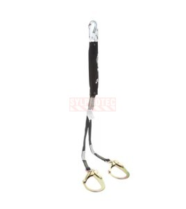 Hot Work Shock Absorbing Lanyard Protecta 3M 4 ft Double Leg Y Rebar Hook 1340186C