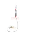 Protecta 100% tie-off galvanized steel cable shock-absorbing lanyard, 121 to 310 lb, 6 ft