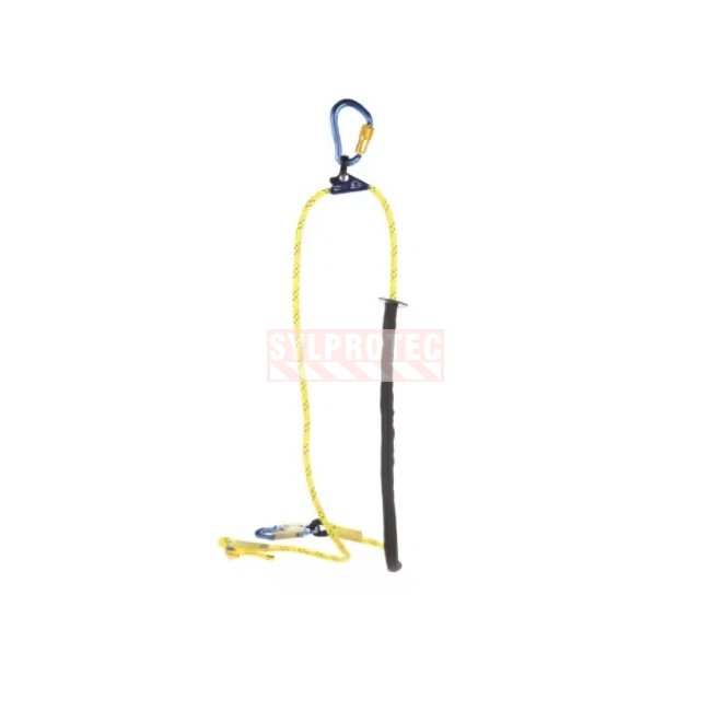 Longe de positionnement en corde reglable DBI-SALA 3M crochet aluminium 8 pi 1234071