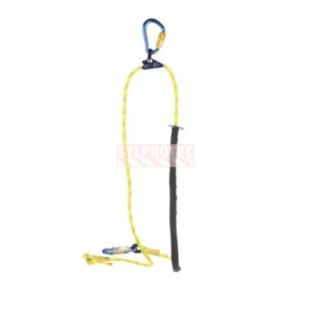 Longe de positionnement en corde reglable DBI-SALA 3M crochet aluminium 8 pi 1234071