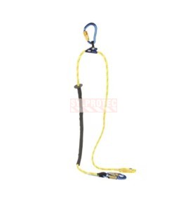 Adjustable rope positioning lanyard DBI-SALA 3M aluminum hook 8 ft 1234071