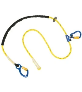 Longe de positionnement en corde en nylon reglable DBI-SALA 3M crochet aluminium 8 pi 1234080