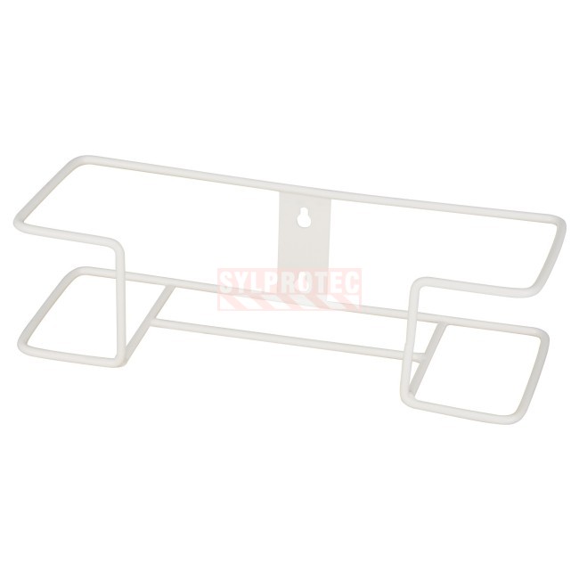 Distributeur en acrylique transparent à 2 compartiments pour boîtes de gants, pour installation murale ou sur une table.