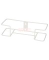 Simple metal glove box holder, for wall mounting or table mounting.
