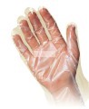 Polyethylene gloves, bag of 100  units.