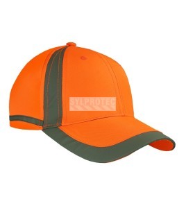 High visibility orange cap 100% polyester