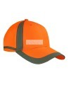 Casquette haute visibilité orange 100 % polyestère