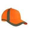 High visibility orange cap 100% polyester