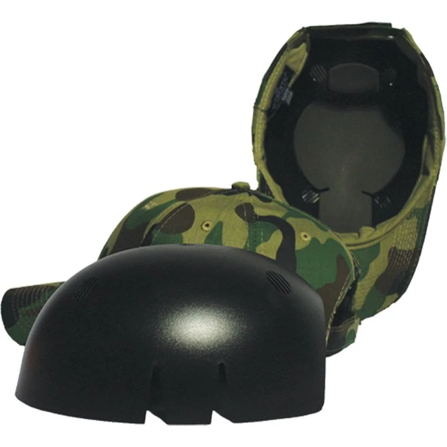 Casquette anti-choc (bump cap) ERB bleu marine à coquille intérieure en ABS. Protection légère contre les impacts.