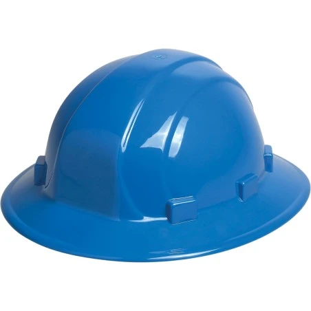 Casque de sécurité Okanagan style mineur type 1, classe E avec coiffe à 6 points d’attache. Vendu à l’unité
