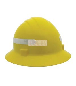 High-visibility silver retroreflective adhesive tapes for Safety helmets, sold in packs of 7 strips per sheet