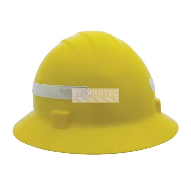 High-visibility silver retroreflective adhesive tapes for Safety helmets, sold in packs of 7 strips per sheet