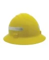 High-visibility silver retroreflective adhesive tapes for Safety helmets, sold in packs of 7 strips per sheet