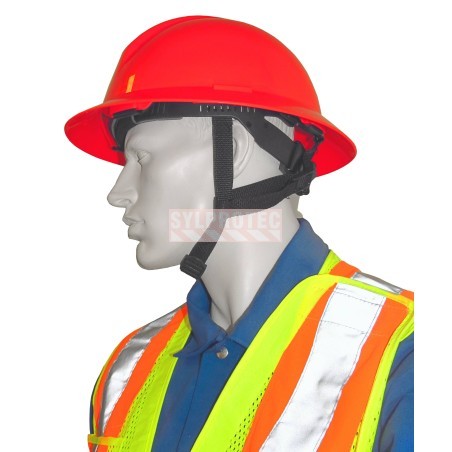 Accessory North Safety 4-point adjustable elastic nylon chin strap for North A119R hard hats. Sold individually