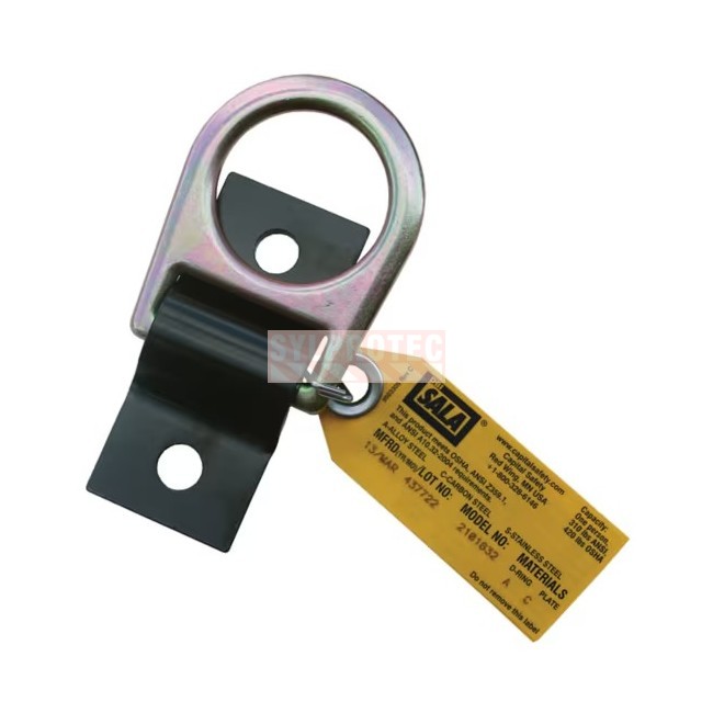 DBI-SALA 3M D-Ring Anchor Plate 2101632, black, yellow zinc