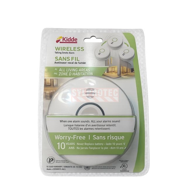 Photoelectric smoke detector with lithium Battery last 10 years Wireless interconnectup to 24 unit