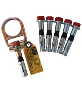 DBI-SALA 3M D-Ring Concrete Anchor, 5 extra bolts 2104561