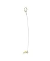 Protecta 3M Vinyl-Coated Cable Two-Ring Anchor Adapter, galvanized steel