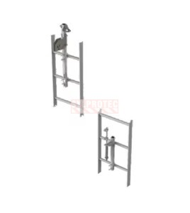 Lad-Saf DBI-SALA 3M vertical cable safety system 6100219, 2 users, galvanized, 20 ft