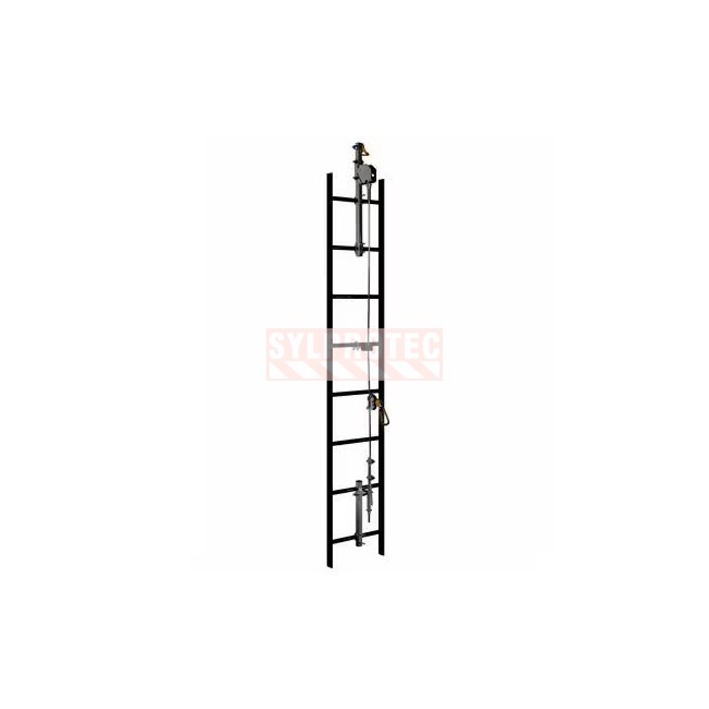 Instructions et étiquette de système de sécurité vertical à câble Lad-Saf DBI-SALA 3M 6100252