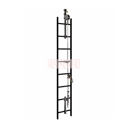 Instructions et étiquette de système de sécurité vertical à câble Lad-Saf DBI-SALA 3M 6100252
