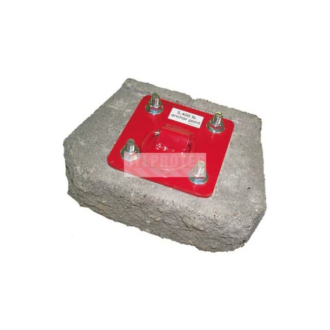 Protecta 3M D-Ring Concrete Anchor Plate AJ720A, red