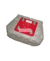 Plaque d'ancrage à anneau en D pour le béton Protecta 3M AJ720A, rouge