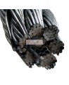 Lad-Saf DBI-SALA 3M 7 x 19 galvanized steel swaged cable for vertical lifeline, 9.5 mm