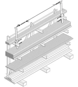 SecuraSpan DBI-SALA 3M 7400087 end stanchion with base for perpendicular I-beam horizontal lifeline, galvanized steel