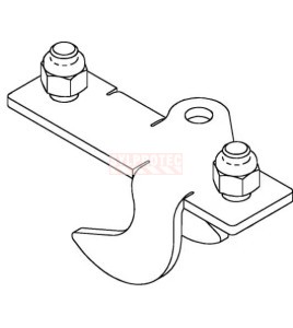 SecuraSpan DBI-SALA 3M 7400089 intermediate bracket for perpendicular I-beam horizontal lifeline stanchion, steel