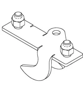 SecuraSpan DBI-SALA 3M 7400089 intermediate bracket for perpendicular I-beam horizontal lifeline stanchion, steel