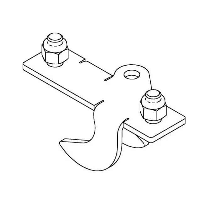 Support intermédiaire pour montant de ligne de vie horizontale sur poutre en I SecuraSpan DBI-SALA 3M 7400089, acier