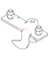 SecuraSpan DBI-SALA 3M 7400089 intermediate bracket for perpendicular I-beam horizontal lifeline stanchion, steel