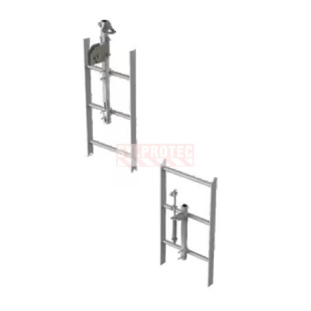 Lad-Saf 2-user galvanized steel vertical cable safety system DBI-SALA 3M