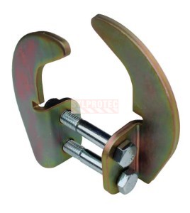 SecuraSpan DBI-SALA 3M 7400008 pass-through bracket for horizontal lifeline on I-beam, zinc-plated steel