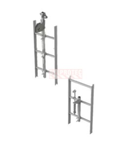 Lad-Saf DBI-SALA 3M 6116633 system head, Rung mount, 4 users, galvanized steel