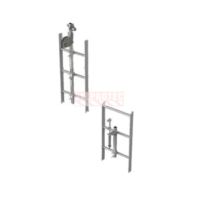 Lad-Saf DBI-SALA 3M 6116633 system head, Rung mount, 4 users, galvanized steel
