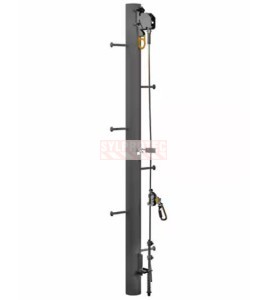 Lad-Saf DBI-SALA 3M 6116634 system head, Monopole mount, 4 users, galvanized steel